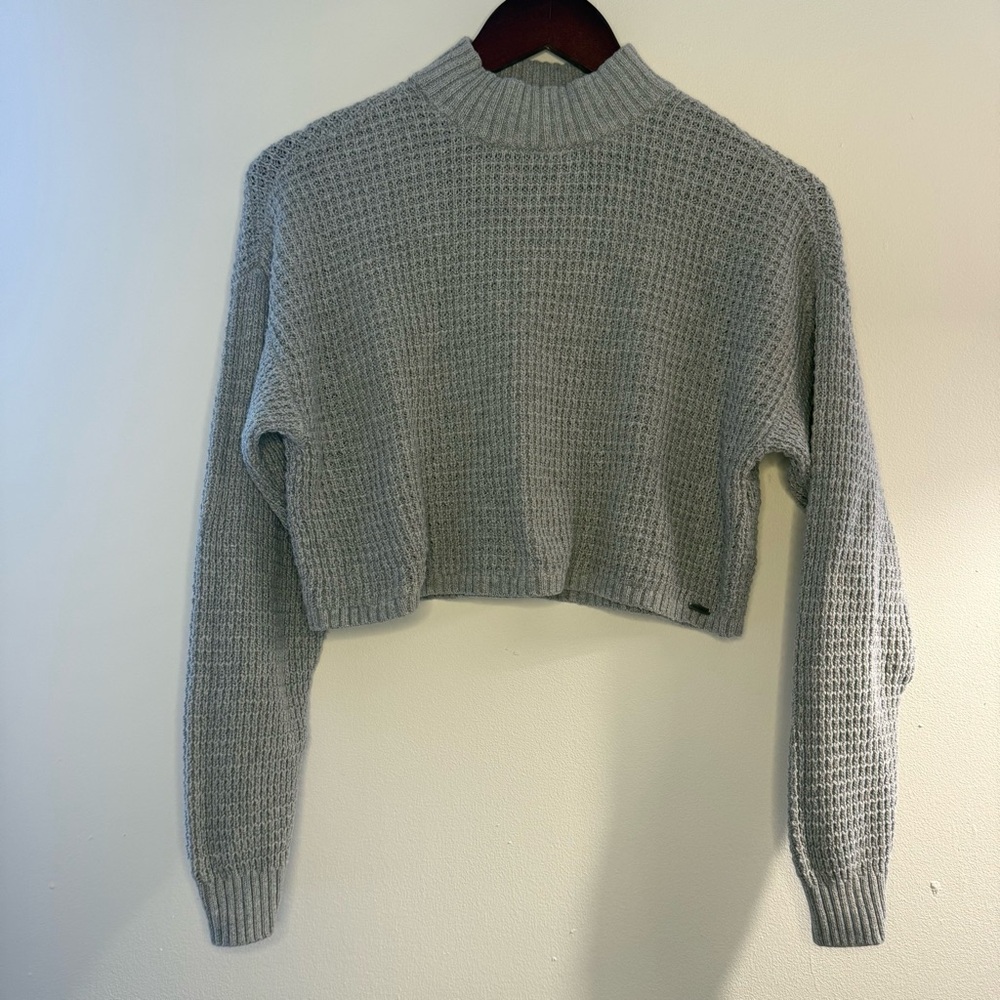 Hollister Light Gray Knit Sweater